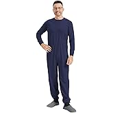 EEOST Anti Strip Clothing Adaptive Jumpsuit with Easy Access Back Zipper Pajamas for Elderly & Dementia Patients