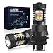 AUXITO White and Amber Dual Color Switchback 3157 3155 3457 4157 LED Bulbs with Projector 3030 Chipsets for Car Turn Signal Lights Parking Lights, (Pack of 2)