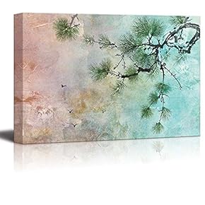 Beautiful Watercolor Illustration of a Pine Tree and...