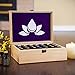 Essential Oil Box - Wooden Storage Case Holds 35 Bottles and Tall Roller Balls. Natural Pine Wood Oils Organizer. Free EO Labels & Foam Pad. Best For Keeping 5ml 10ml, 15ml & 1oz 30 ml Bottle Safe.