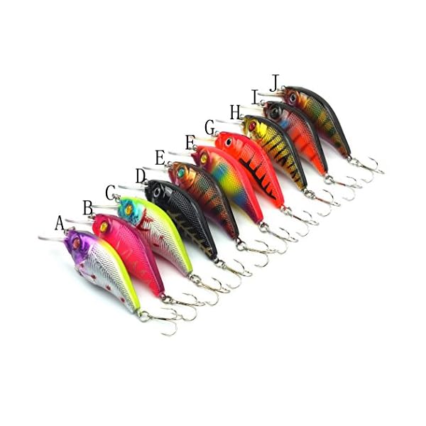 Aorace-10pcslot-Minnow-Fishing-Lure-Crank-Bait-Hooks-Bass-Crankbait-Tackle-75cm102g-Isca-Artificial-Para-Pesca-Hard-Bait