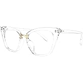 Zeelool Cat Eye Glasses Frame for Women Clear Lens Chandrika ZOP01899