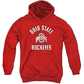 LOGOVISION The Ohio State University Official Buckeyes Logo Youth Kids Boy/Girls Pull-Over Hoodie Sweatshirt