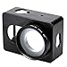 Aluminum Protective Shell Frame Case W/Mount lens cover Case + UV Filter for XIAOMI Yi Camera Black OS449