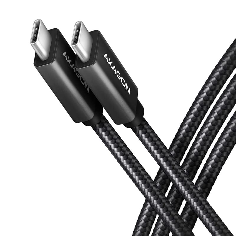 AXAGON BUCM32-CM10AB USB-C 3.2 Gen 2 to USB-C 3.2 Gen 2 Cable - Black - 1m
