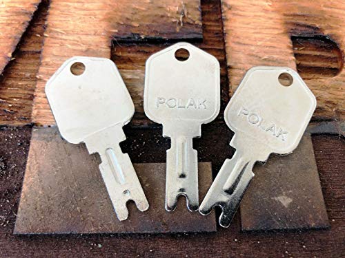 3 Keys-Forklift Key Clark Yale Daewoo GRADALL JLG HYSTER CAT SKYTRAC Polak 166