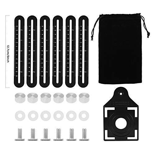 KEGOUU Multi Angle Measuring Ruler, Premium Aluminum Alloy Ultimate Marking Template Tool/Layout Angle Finder Tool/Woodworking Tool/Flooring Angle Ruler for Craftsmen, Handymen, Builders, DIY-ers