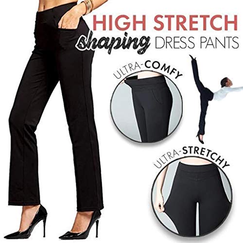 4 Bell+Bottom+Stretch+Shaping+Trousers+Stretchy
