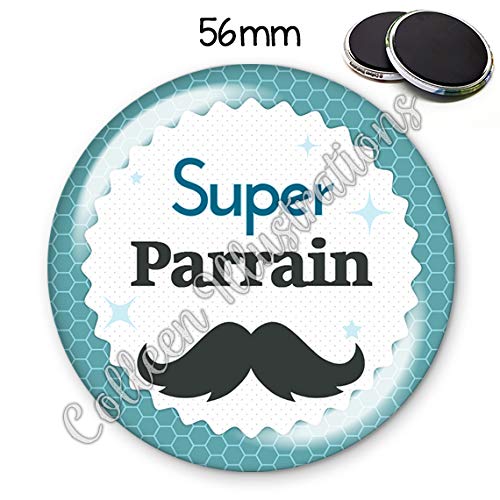 Magnet 56mm Super Parrain Aimant Frigo Idee Cadeau Anniversaire Noel Bapteme Naissance Communion Magnets Decoration D Interieur Dwteam In