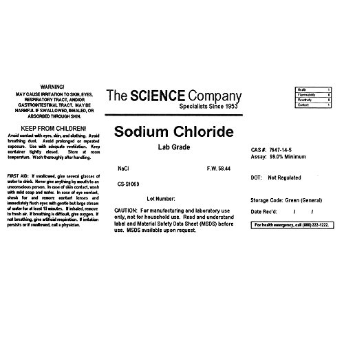 Sodium Chloride, 2.5kg (5.5lb)