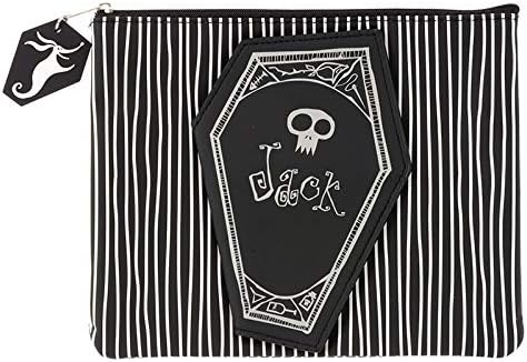 Amazon ディズニーストア 公式 ポーチ ジャック スケリントン ゼロ フラット Nightmare Before Christmas 25th Anniversary ポーチ