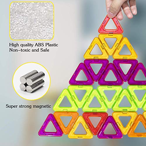 image for HENSUN Magnetic Blocks Building Set for Kids, Magnetic Tiles Education