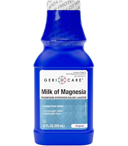 Amazon.com: GeriCare Milk of Magnesia, Magnesium Hydroxide 1200mg