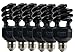 Sunlite SL20/BLB 20 Watt Spiral Energy Saving CFL Light Bulb Medium Base Blacklight Blue, 6-Pack