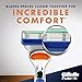 Gillette Fusion Manual Men's Razor Blade Refills, 4 Count, Mens Razors/Blades