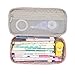 Twinkle Club Big Capacity Pencil Pen Case Bag Pouch Holder for Middle High School College Office Girl Storage Pink