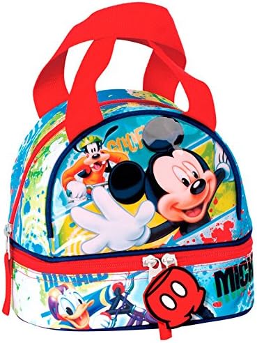 Montichelvo Lunch Bag Model Mickey Mouse Face, Composite, Multicolor, 25 x 8 x 20 cm