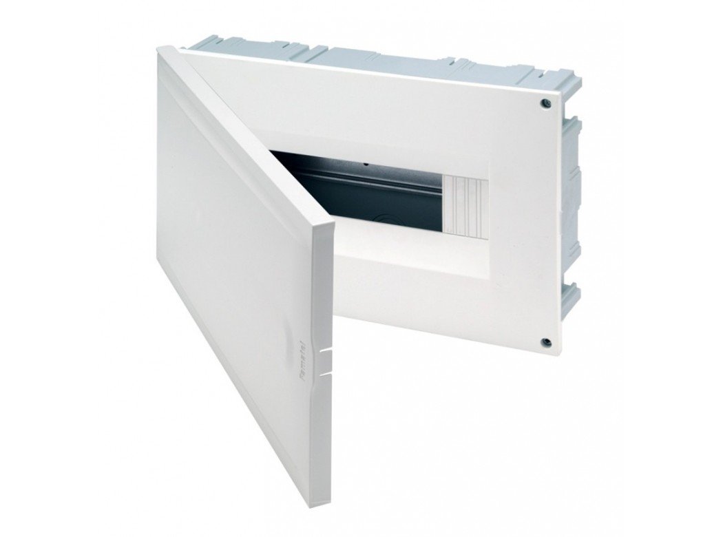 FAMATEL Vita Recessed Cabinet | IP 40 | 12 Elements | 195 x 314 x 62 mm | Opaque Door | White