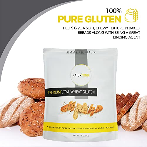 Naturtonix Premium Vital Wheat Gluten, For Bread Making, Baking