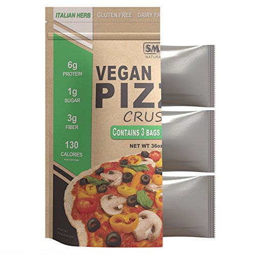 Vegan Pizza Crust Mix (Makes 6 Pizzas), Healthy Pea Protein, Grain Free, Gluten Free, Dairy Free (Italian Herb / 36oz)