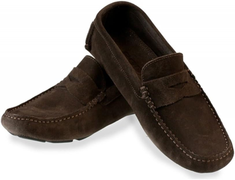 Rodi Misano Mens Italian Driving Shoes Brown Suede Amazon.co.uk