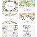 Thank You Cards: Posh Floral Bulk Set of Blank Note Cards - Personalized Greeting Card for Business Notes, Party Events and More - Assorted Modern Pack with Envelopes and Pretty Stickers Inside