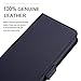 iPhone 8 Plus case iPhone 7 Plus case ZOVER Genuine Leather Case Wallet Cover with Kickstand Feature Card Slots & ID Holder and Magnetic Closure for iPhone 7 Plus iPhone 8 Plus Navy Blue