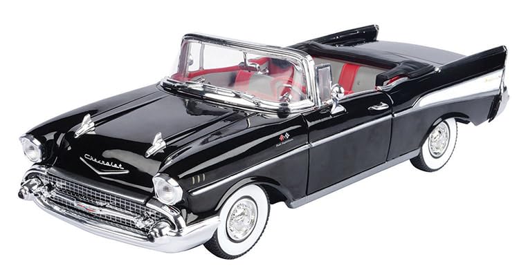 OPO 10 - Miniature car reproduced in 1/18 scale compatible for Chevy Bel Air 1957 James Bond Collection Dr.No - Motormax 79831