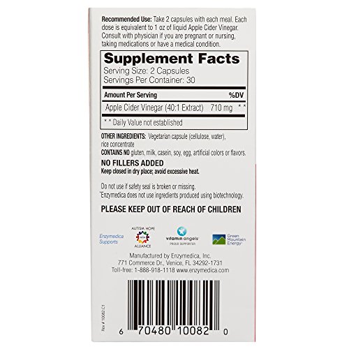 Enzymedica Apple Cider Vinegar Capsules - Image 2
