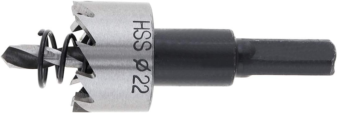 OriGlam 22mm HSS Hole Saw Cutter Drill Bit, High Speed Steel, Perfect for Metal Wood, Alloy Steel, silver - Image 5