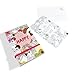 ‘OH HAPPY DAY’ Postcard Coloring Book, 30 Postcards 4X6, Elastic Closure- Greeting Cards Set Anti Stress Coloring Postcard Book Color Therapy Stationery Note Cards Set