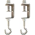 2" Aluminum Beam Hook; Alumawood Beam Hook; Hooks for Steel Rectangular Tube; Hooks for Steel Square Tube;C Clamp Hooks for Hanging.That Can Withstand 110 Pounds(2Pcs)