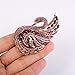EVER FAITH Women's Austrian Crystal Elegant Swan Bird Brooch Pin Amethyst Color Gold-Tone
