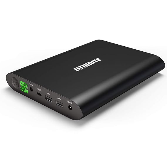 Litionite Tanker 50000mAh Power Bank aus Aluminium Externe Batterie Akku mit LED Display - 2x USB (Quick Charge 3.0) - 1x USB