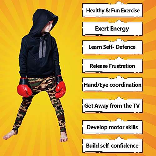 Punching Bag for Ages 3 4 5 6 7 8+ Years Old Kids, Boxing Bag Set Toy