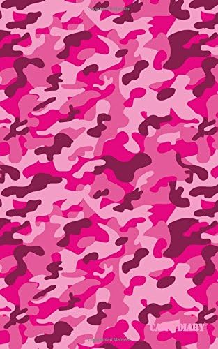 Camo Diary: Magenta Rosewood Camouflage, 180 Pages Paperback – 12 Mar. 2017