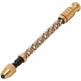 Dapetz Brass Archimedes Drill For Hand Micro Drilling Spiral Spring Push Precise Repair