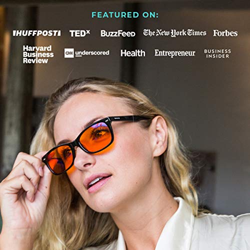 Swanwick: Crystal Day Swannies - Premium Blue Light Blocking Glasses - Virtually Clear Lens to Block Harmful Blue Light from Gaming PC, Laptop and Smartphone Glare - Digital Eye Strain Protection