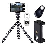 Moonor Flexible Octopus Camera Tripod Stand for iPhone 5, iPhone 5s, iPhone 6, iPhone 6s, iPhone7, iPhone 7s and Any Other Android Smartphones