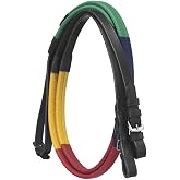 Tough 1 Silver Fox Rubber Grip Schooling Reins Black