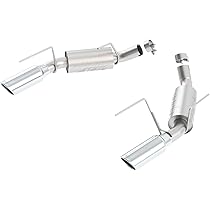 Amazon Com Borla Aggressive Rear Section Atak Exhaust System For Mustang Gt 4 6l At Mt Rwd Automotive