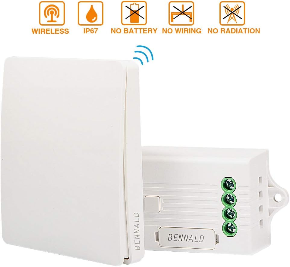 Wireless Switch Light Waterproof IP67 Wireless Wall Switch Outdoor