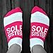 Gone For a Run Inspirational Athletic Running Socks | Women's Woven Low Cut | Sole Sister | Fuchsia