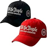 Erfgaiu We The People Baseball Cap, Embroidered Have Had Enough 1776 Star Badge Hat for Men Women,250th Anniversary USA Caps