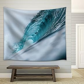 Close Up of Sea Wave - Fabric Wall Tapestry Home Decor - 51x60 inches