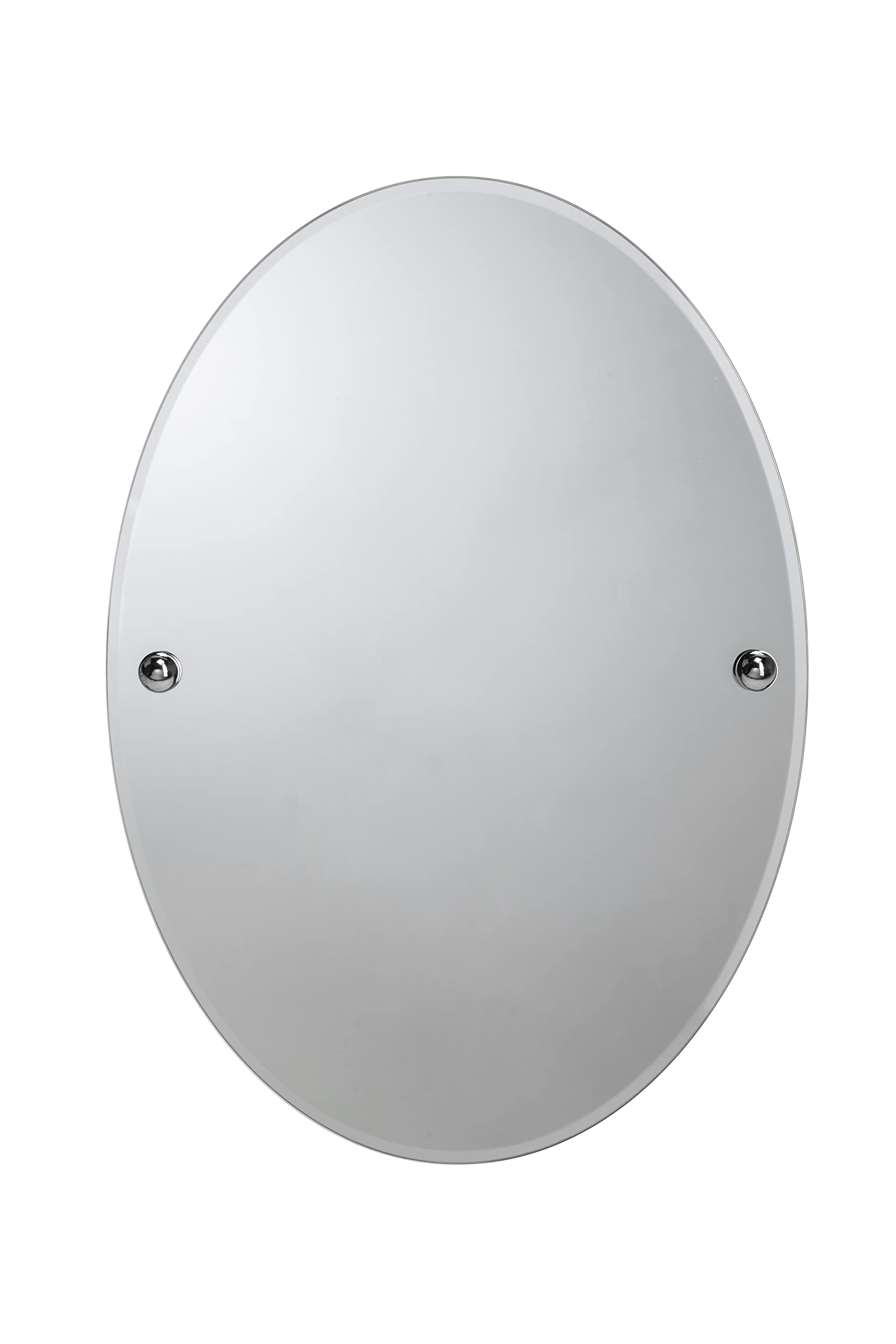 Croydex 'Flexi-Fix' Worcester Bathroom Mirror, Easy Fit No Drilling No Tools