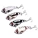 4pcs/lot 4CM 7G Metal VIB Hard fishing Baits pike trout peche fishing lures W...
