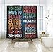 Riyidecor Quotes Shower Curtain Educational Positive Inspirational Motivational Rules Superhero Black Kids Bathroom Decor Fabric Panel 72x72 Inch Waterproof Polyester 12 Pack Shower Hooks