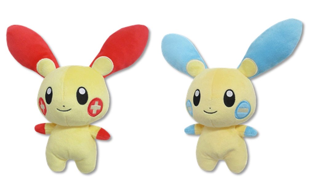 plusle and minun plush