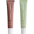 2 PCS Summer Lip Butter Balm, Conditioning Lip Gloss Lip Balm for Dry Lip, Soothing Lip Care (Vanilla Beige+Sweet Mint, 15g)